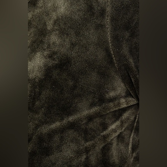 Velvet Wrap Olive Long Sleeve Top - Picture 6 of 13